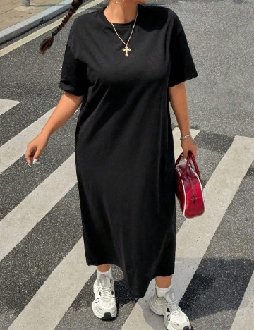 Rochie medie SHEIN CURVE, negru