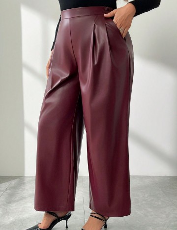 Pantaloni SHEIN CURVE, pruna