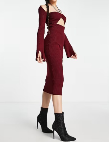 Rochie medie Missguided, visiniu