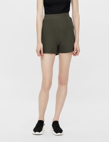 Pantaloni scurti Pieces, kaki, S