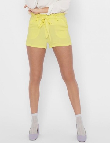Pantaloni scurti Only, galben, 36