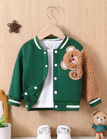 Jacheta Shein Kids, verde