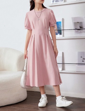 Rochie Shein Kids, roz pudra