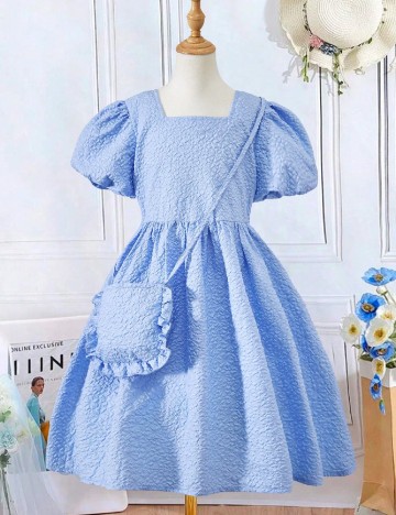 Rochie Shein Kids, bleu
