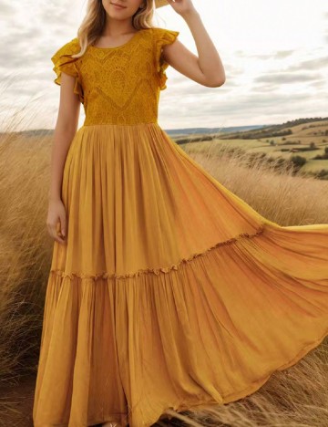 Rochie Shein Kids, mustar