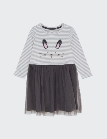 Rochie Cool Club, gri