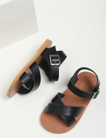 Sandale Shein Kids, negru, 21