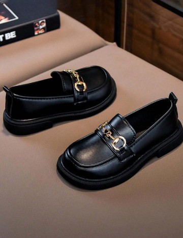 Mocasini Shein Kids, negru