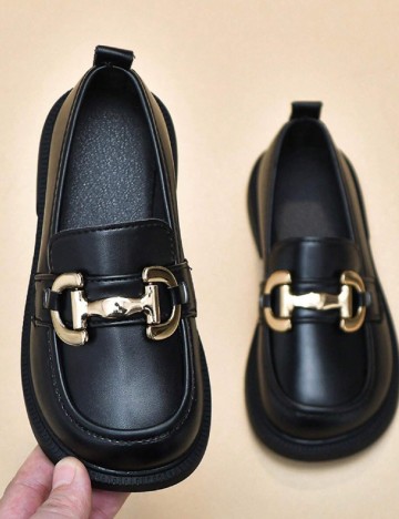 Mocasini Shein Kids, negru