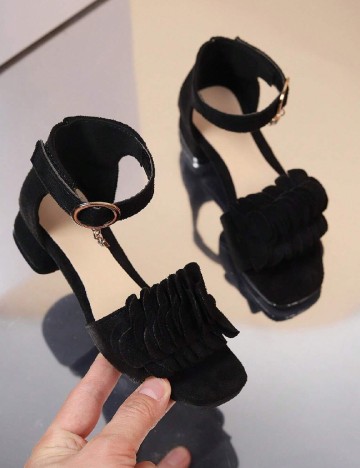 Sandale Shein Kids, negru