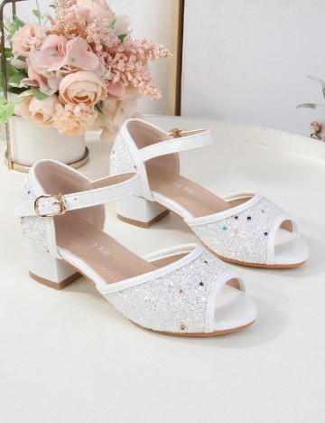 Sandale Shein Kids, alb