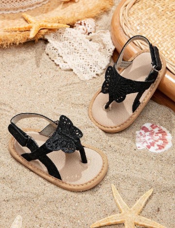 Sandale Shein Kids, negru