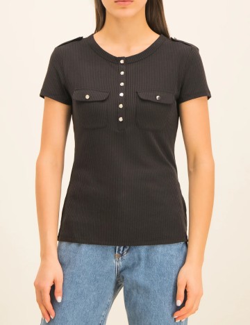 
						Tricou Guess, negru