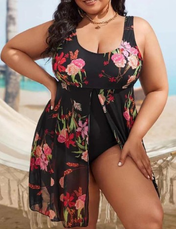 
						Costum de baie SHEIN CURVE, negru