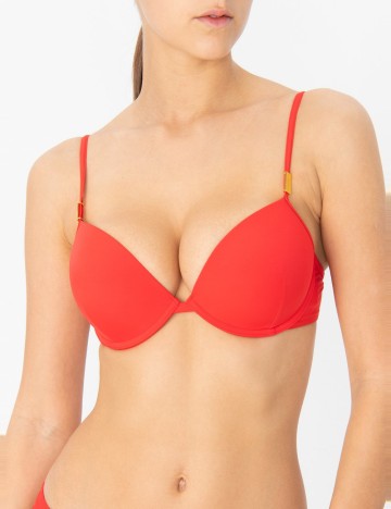 
						Sutien de baie Calvin Klein, rosu