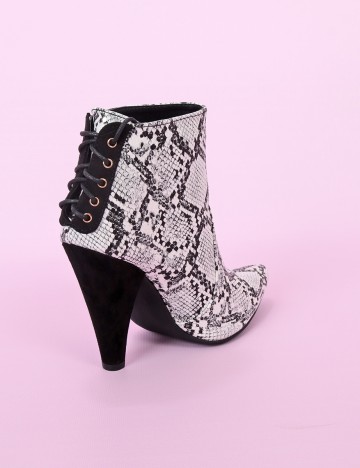 Botine Shoedazzle, imprimeu sarpe, 40