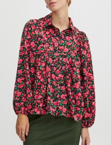 Camasa Ichi, floral print