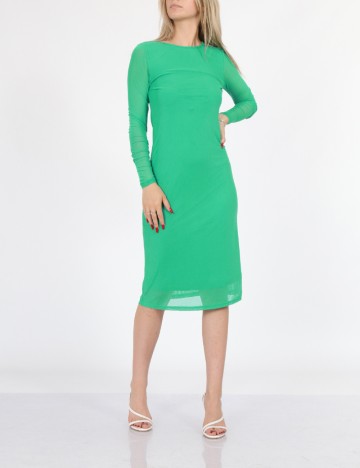Rochie medie SisterS point, verde