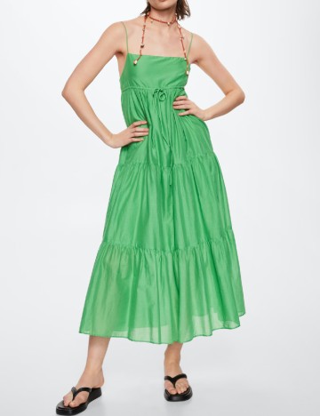 Rochie medie Mango, verde