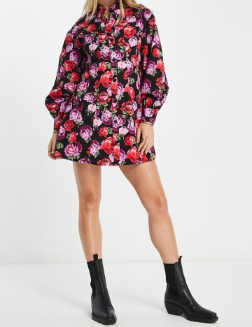Rochie scurta ASOS, floral print