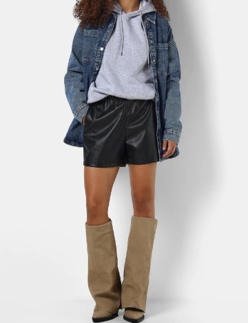 Pantaloni scurti Noisy May, negru