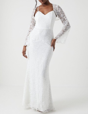 Rochie lunga Coast, alb