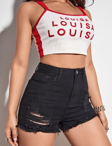 Pantaloni scurti SHEIN, negru