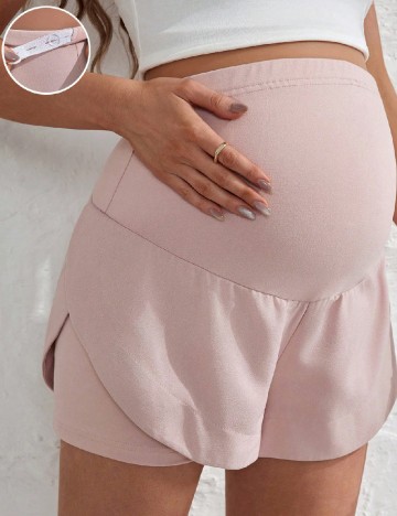 Pantaloni scurti SHEIN Maternity, roz