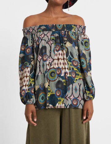 Bluza Desigual, mix culori