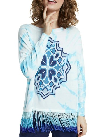 Bluza Oversize Desigual, bleu