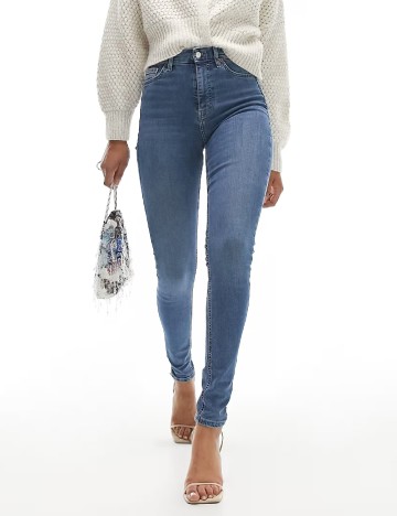 Blugi Top Shop, albastru