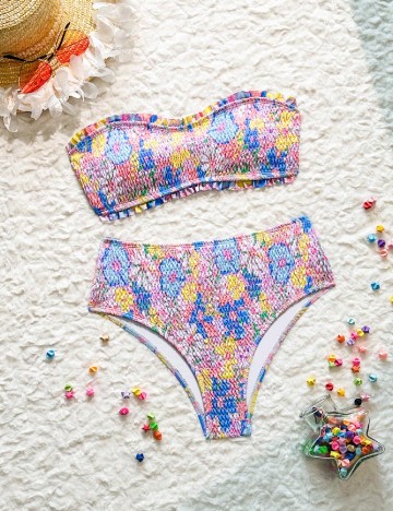 Costum de baie SHEIN, mix culori