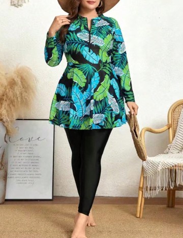 Costum de baie SHEIN CURVE, mix culori