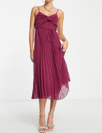 Rochie medie ASOS, pruna