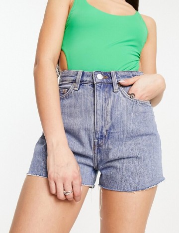 Pantaloni scurti Weekday, albastru