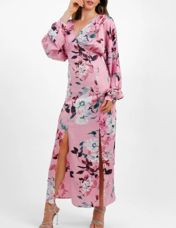 Rochie lunga Liquorish, roz