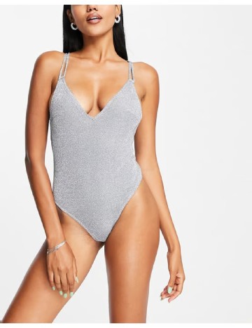 Costum de baie ASOS, gri