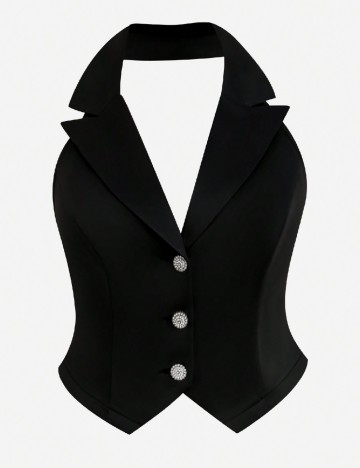 Blazer SHEIN CURVE, negru