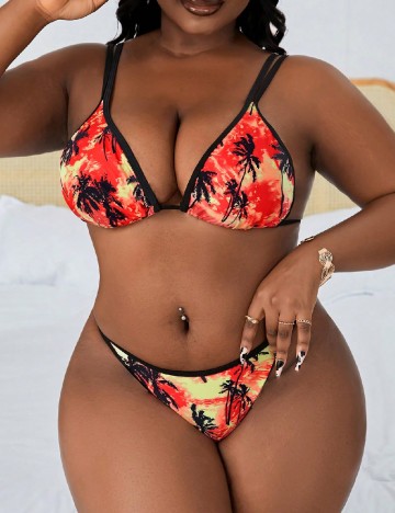 Costum de baie SHEIN CURVE, mix culori