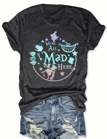 Tricou SHEIN CURVE, gri