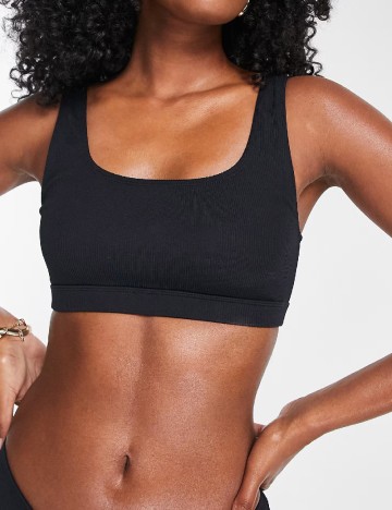 Bustiera de baie Top Shop, negru