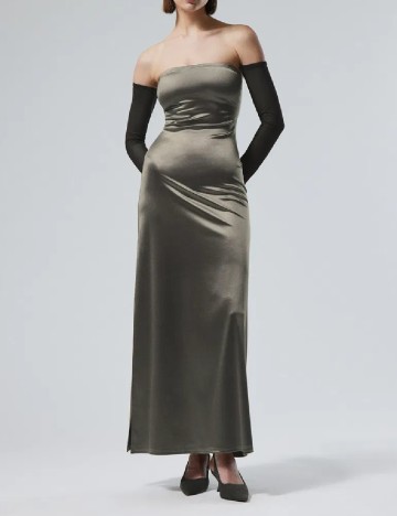 Rochie lunga Weekday, gri