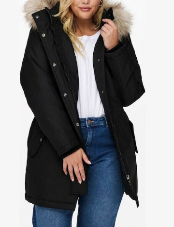 Geaca Only Carmakoma, negru