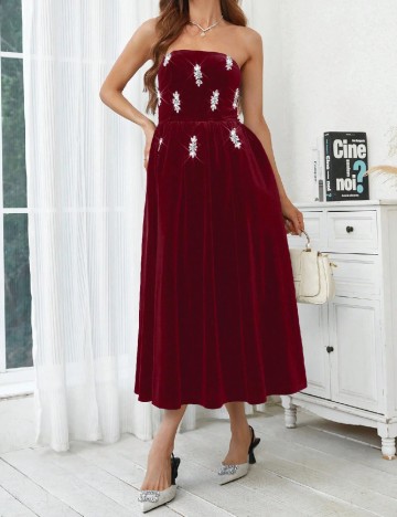 Rochie medie SHEIN, rosu