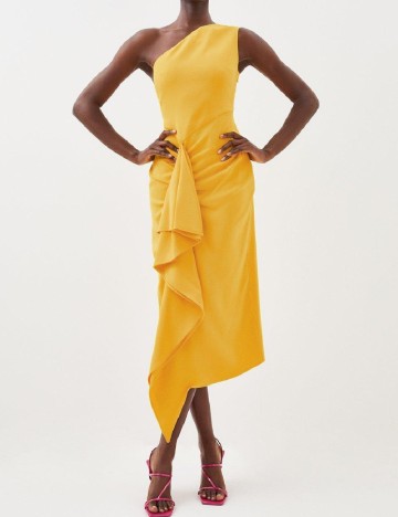 Rochie medie Karen Millen, galben