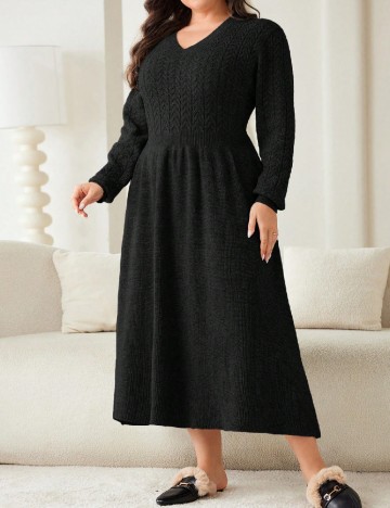 Rochie medie SHEIN CURVE, negru