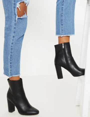 Botine PrettyLittleThing, negru