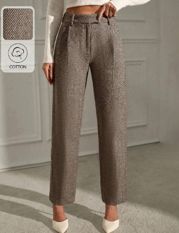 Pantaloni SHEIN, maro