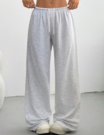 Pantaloni SHEIN, gri deschis