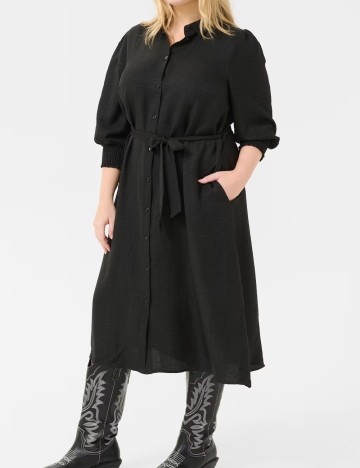 Rochie medie Kaffe Curve, negru